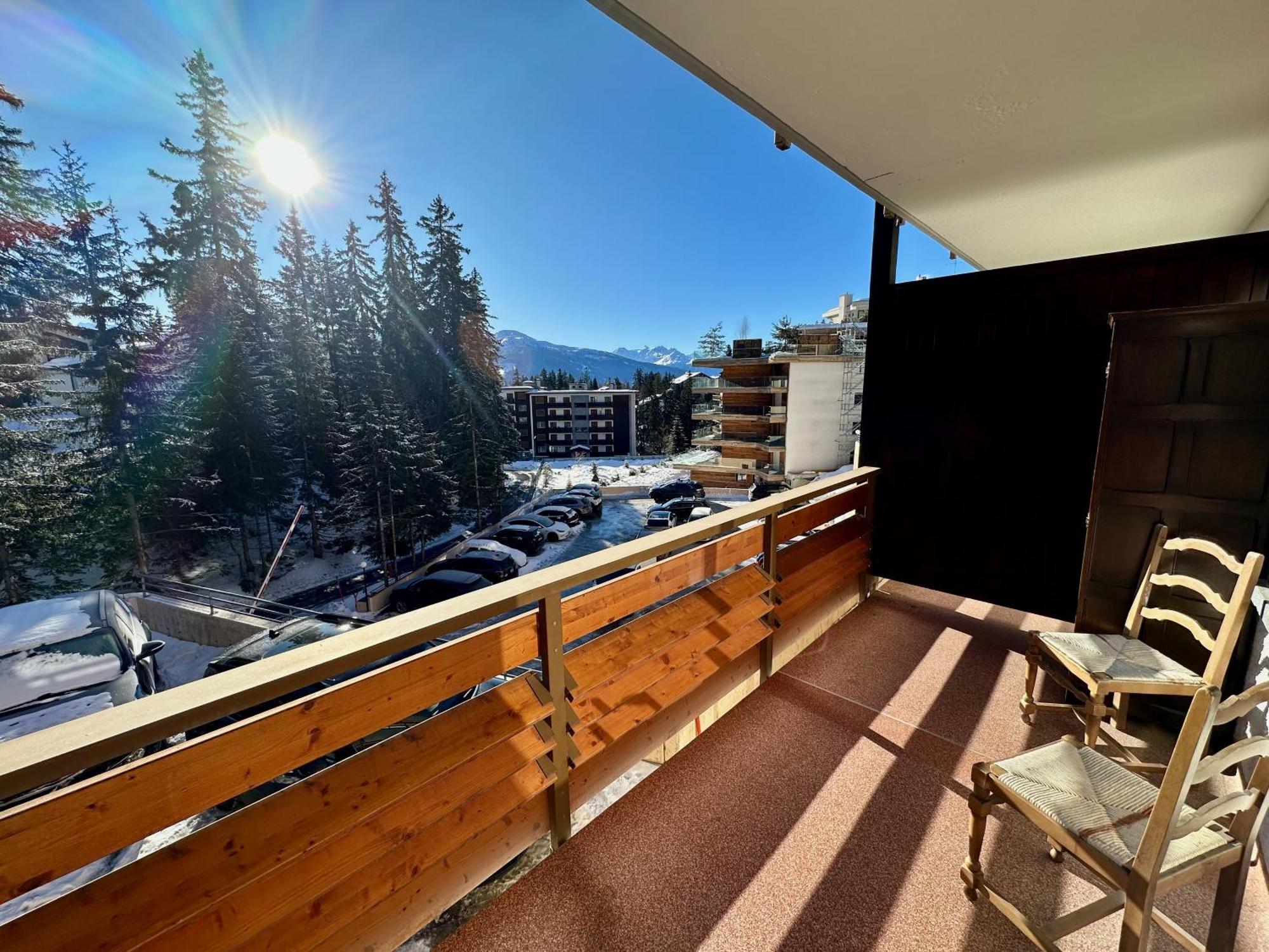 Studio Serenity, 4 Min Walk To Center! Crans-Montana Luaran gambar