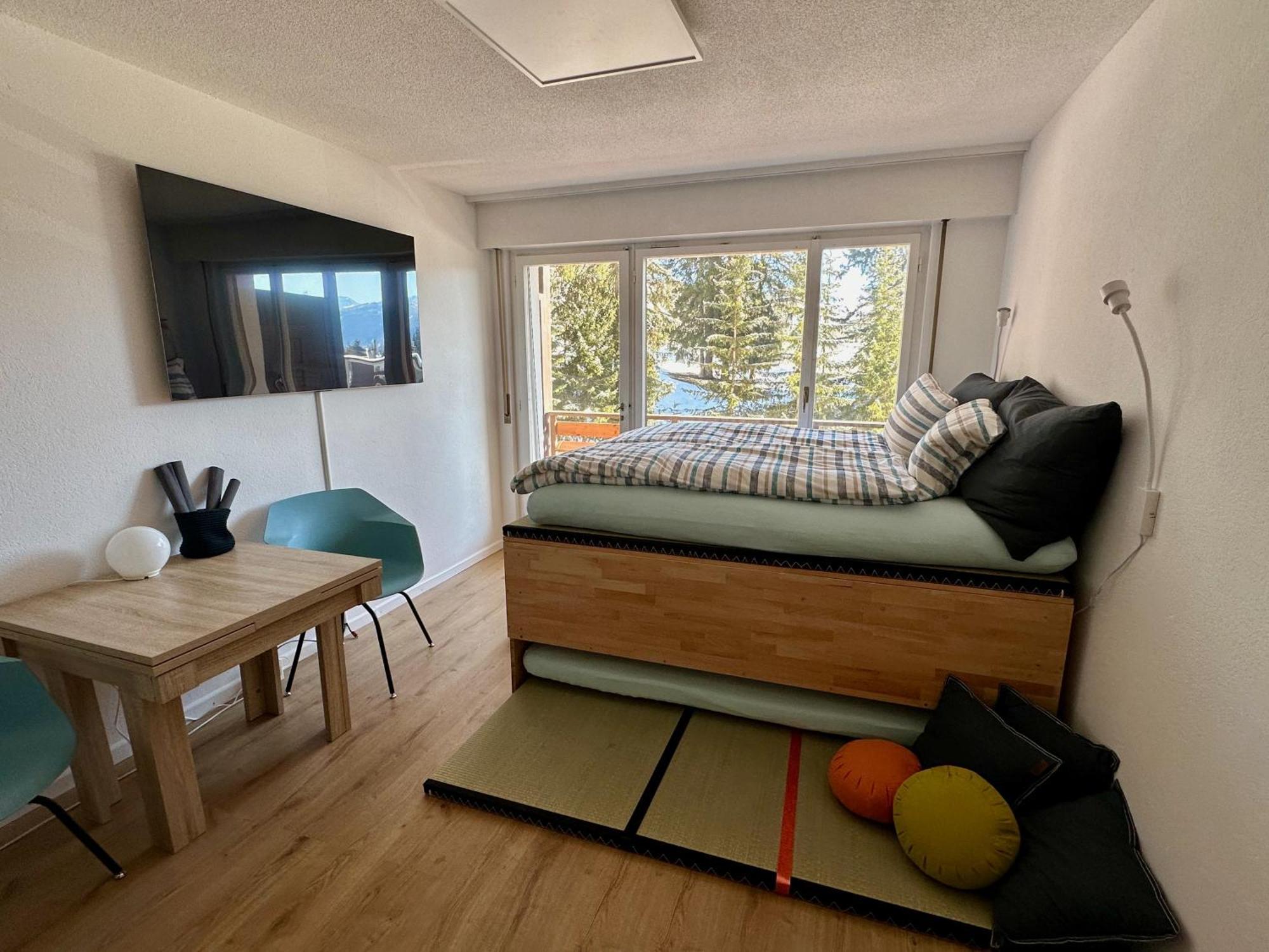 Studio Serenity, 4 Min Walk To Center! Crans-Montana Luaran gambar